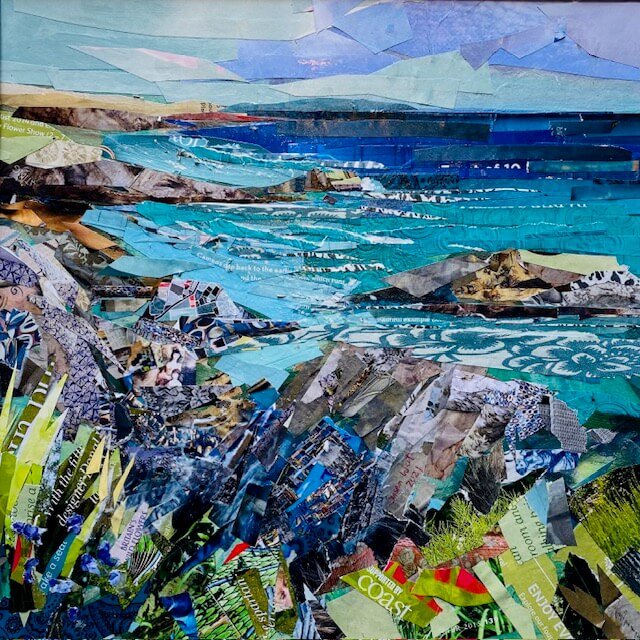 Susan Watt Coastal Collage Cornish Craft Barn